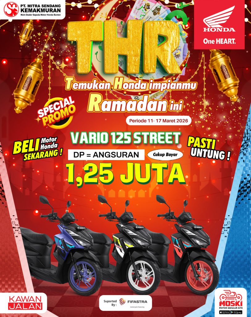 Sisa THR Jadi Motor Baru Honda, DP Mulai 900 Ribuan