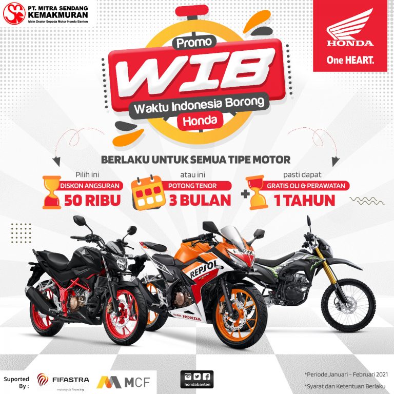 Promo Januari Maret 2021 MPS Motor Dealer Motor Honda